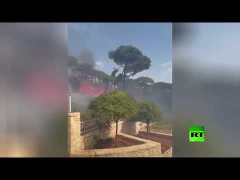 اشتعال الحرائق قرب حدود لبنان مع إسرائيل بسبب ارتفاع الحرارة